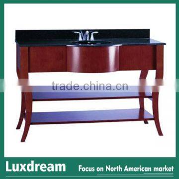 48" Bathroom Vanity Cabinet With Wooden Shelf photo-2