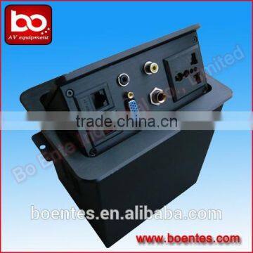 VGA Conference Tabletop Electric Sockets Plugs with 3.5mm Audio &RJ45