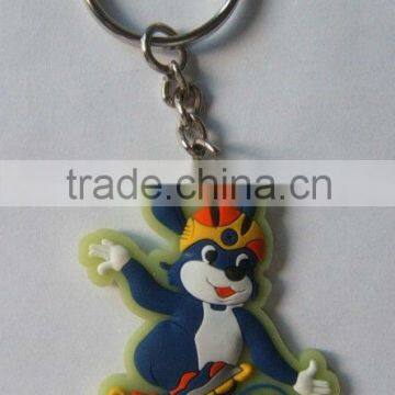 Soft pvc 3d rubber promotion keychains