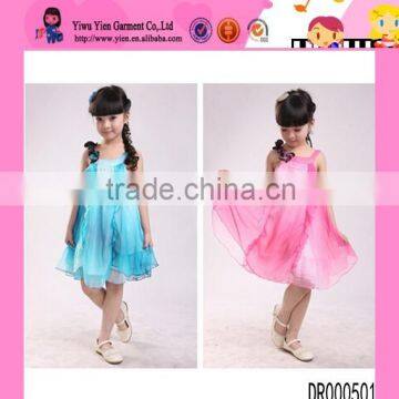 Fashion Hot Slip Colorful Frock Summer Sunshine Party Wholesale Child Frock