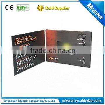 2.4/2.8/3.5/4.3/5/7 inch tft lcd video greeting card/video brochure/video in print