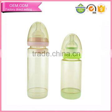 Straight ppsu temperature sensitive baby milk bottles for children kids feeding