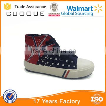 flag printing children canvas shoes