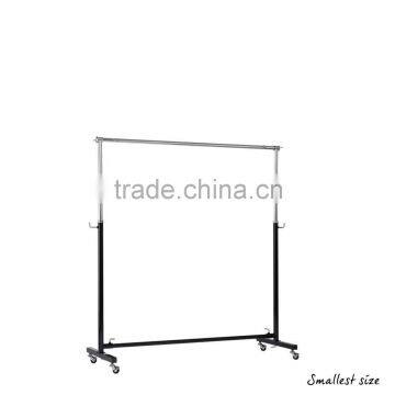 Black & Chrome Adjustable Clothes Rail - Max. H1600 x W1200 x D400 mm photo-3
