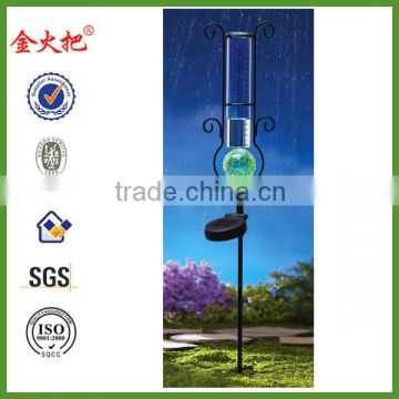 Solar Color Changing Rain Gauge Lawn Stake