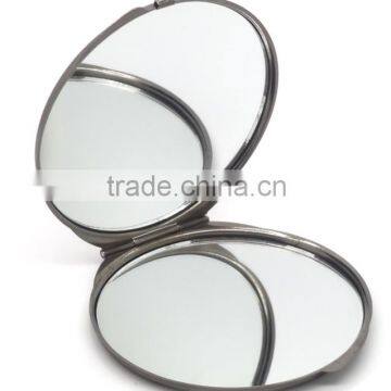 Round Double Magnifier Pocket Cosmetic Mirror for Women photo-2