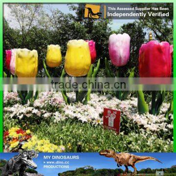 MY Dino-C077 Animatronic talking flowers artificial tulip