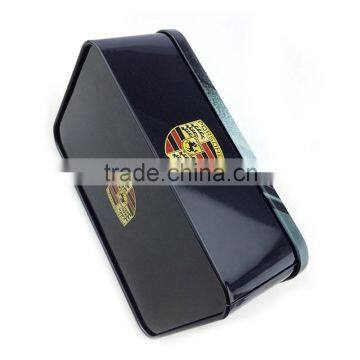 black rectangle tin container