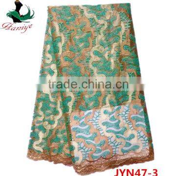 JYN47 African Tulle Lace Fabric With Stones for Lady photo-6