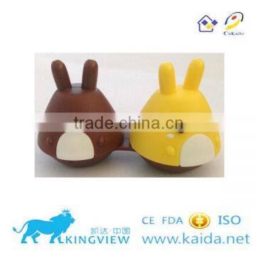 Hot Seller Ningbo Kaida New Simple Model Contact Lens Dual Case Solution Holder Glasses Double Boxes photo-6