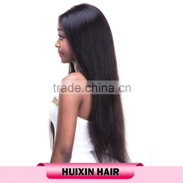 Factory Price Wholesale Human Hair Wigs Italian Yaki Full Lace Wig for Black Women