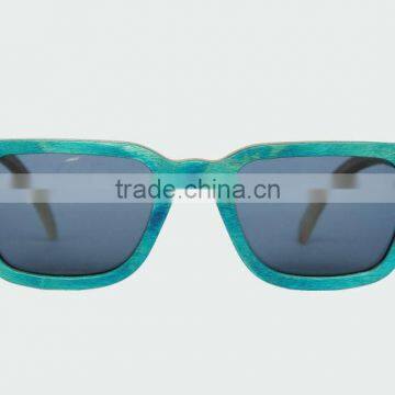 colorful handcraft wooden skateboard sunglasses