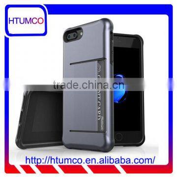 Popular Mobile Phone Case Back Card Double Layer PC Case for Apple IPhone 7 Plus(5.5")