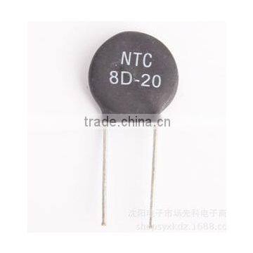 NTC thermistor power limit current limit resistor surge arrestor 8D20 8ohm 20mm diameter