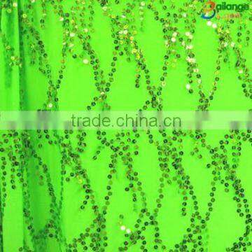 Embroidery fabric sequin fabric rigid wholesale in guangzhou