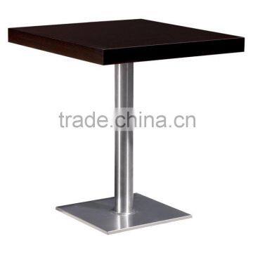 Square plywood table top metal table leg wooden dining table designs