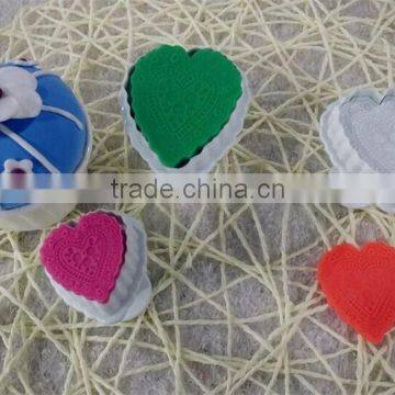 3pcs heart shape cake decorating plunger cutter