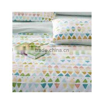 100 Polyester Brushed Fabric Pigment Print Bedsheet Set, Microfiber Sheet Set photo-2