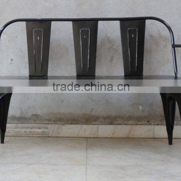 INDUSTRIAL IRON THREE SEATER BENCH