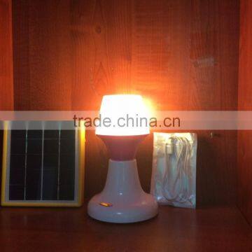 solar decorative table lamp with warm and white color lighting