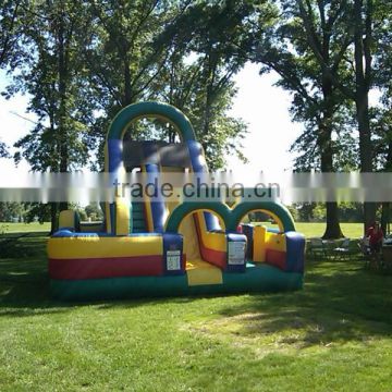 JumpFun Inflatable Obstacle course with slide