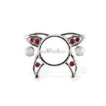 charming 316L nipple rings with diamond body piercing jewelry