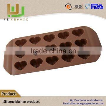 Hot sell Eco-Friendly toblerone chocolate mould DIY chocolate heart shape silicone mold ball