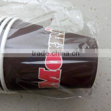 7oz single wall paper cups for hot drink with logo