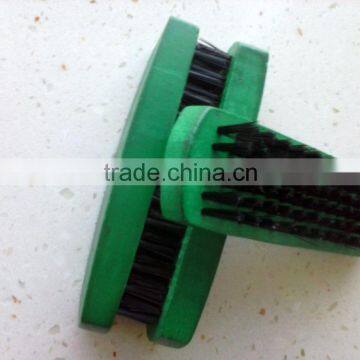 Wholesale Green Color Maple Wooden Made Shoes Brush photo-5