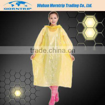 Best selling new design disposable PE rain coat