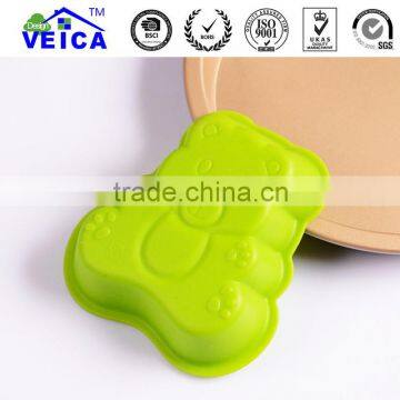 cartoon bear cake mould 100% food grade silicone DIY cake make mould