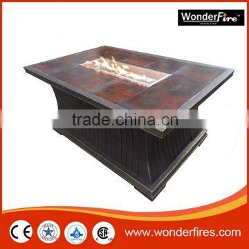 Outdoor fire pit table/patio heater/SUS burner ststem/Fire glass/lava rock/ball valve