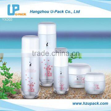 Empty Glass bottles and jars series wholesale cosmetic packaing