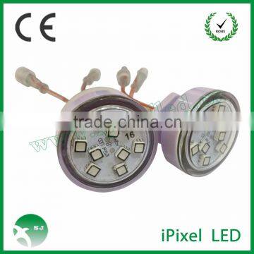 no need controller automatically rgb led pixel with 45mm 9led funfair rides lighting