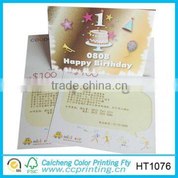 Birthday party handmade invitation card design