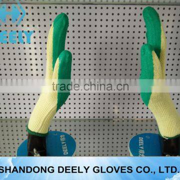 Natural Latex Palm Coated Wrinkle Gloves/industrial Gloves photo-4