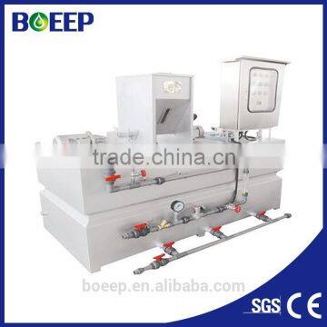 Polyurethane dosing machine in sewage dewatering plant