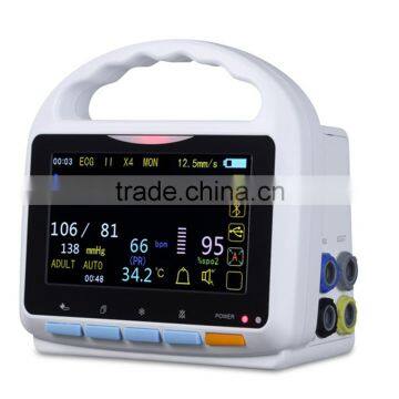 CE&ISO Approved 5 Inch Touch Screen Multi Parameter Patient Monitor With Bluetooth Function Software photo-3