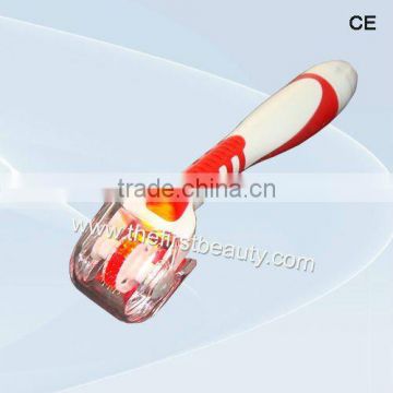 Photon derma roller with changeable roller head, LED microneedle therapy instrument