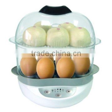 2016 HOT SALE 2 layers electric plastic egg boiler