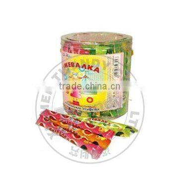 fruit sour gummy candy in jar