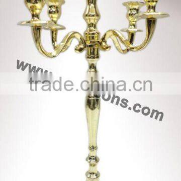 New Design Weddings Gold Candelabras Centerpiece And 8 Arms Gold Candelabra With Gold Bowl