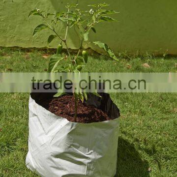 Open top peat bags composting