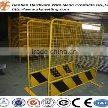 Powder Coating Yellow High Net Fencing Temporary Fence With Welded Wire Mesh Infilled photo-3
