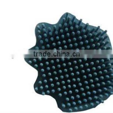 Rubber massage brush,pet grooming curry comb