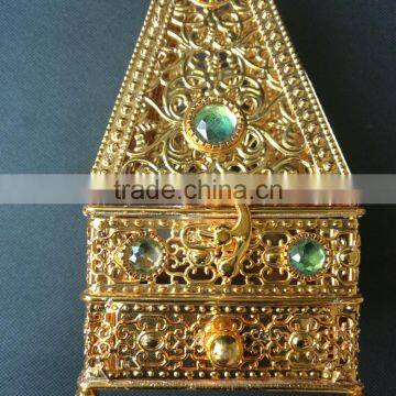 Wholesale Two Colors Tower Shape Beautful Incense Burner With Cryatsl and Four Angle Bottom