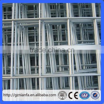 Bright galvanized welded wire mesh/low price electro galvanized welded wire mesh panel(Guangzhou factory)