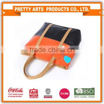 Women's Mixed Color Tote Shoulder Bag photo-2