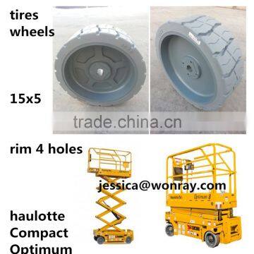 Non Mark Scissor Lift Rims With Tires Wheel 2.00-8 15x5 16x5x12 12x4.5 photo-3