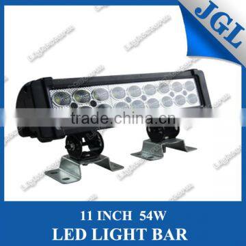 DOUBLE ROW 54W LED WORK LIGHT BAR 12 INCH 3240LM OFFROAD TRUCKS FORK TRAIN BOATS BUS MACHINERY HEAVY DUTY